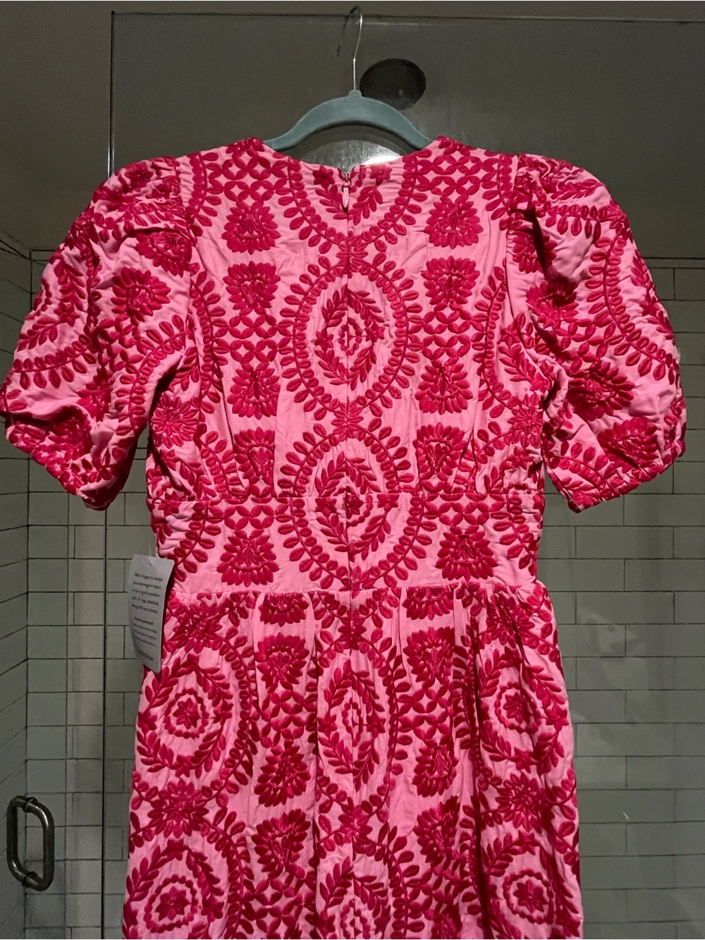 Nordstrom Pink & Fuchsia Embroidered Maxi Dress - Picture 4 of 7